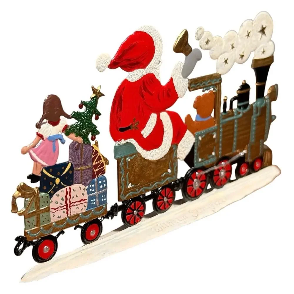 Wilhelm Schweizer Pewter Santa's Locomotive Christmas Express Boxed SC17 2000
